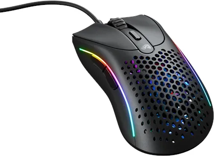 Glorious Model D 2 Wired - Matt Schwarz - Gaming-Maus - Optisch - 5 Tasten - Schwarz
