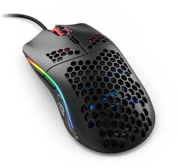 Glorious Model O- (Small) - Matt Schwarz - Gaming-Maus - Optisch - 6 Tasten - Schwarz mit RGB-Beleuchtung
